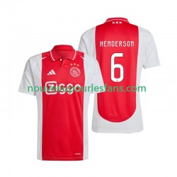Maillot Ajax Amsterdam Henderson 6 Homme Tenue Domicile 2024-2025 Manche Courte
