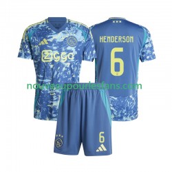Maillot Ajax Amsterdam Henderson 6 Enfant Tenue Extérieur 2024-2025 Manche Courte