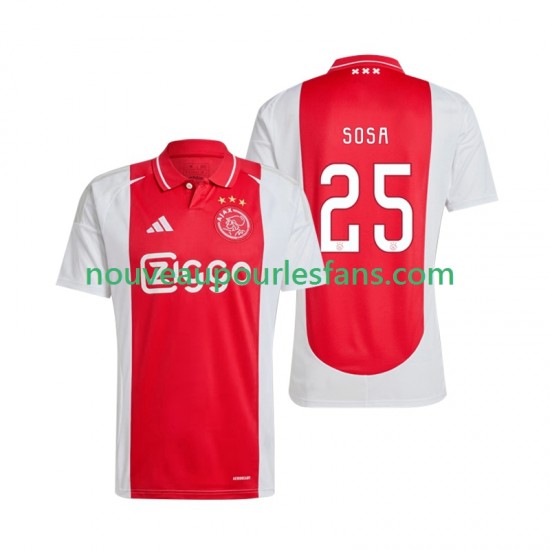 Maillot Ajax Amsterdam Wout Weghorst 25 Homme Tenue Domicile 2024-2025 Manche Courte