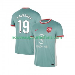 Maillot Atlético Madrid Julian Alvarez 19 Homme Tenue Extérieur 2024-2025 Manche Courte