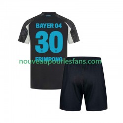 Maillot Bayer 04 Leverkusen Frimpong 30 Enfant Tenue 3ème 2024-2025 Manche Courte