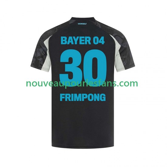 Maillot Bayer 04 Leverkusen Frimpong 30 Homme Tenue 3ème 2024-2025 Manche Courte