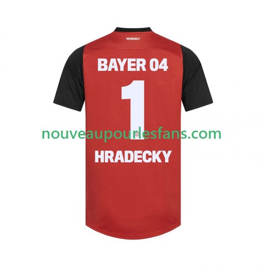 Maillot Bayer 04 Leverkusen HRADECKY 1 Homme Tenue Domicile 2024-2025 Manche Courte