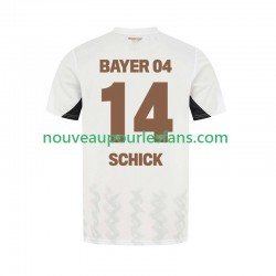 Maillot Bayer 04 Leverkusen Patrik Schick 14 Homme Tenue Extérieur 2024-2025 Manche Courte