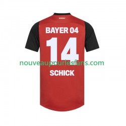 Maillot Bayer 04 Leverkusen Patrik Schick 14 Homme Tenue Domicile 2024-2025 Manche Courte