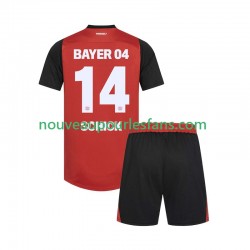 Maillot Bayer 04 Leverkusen Patrik Schick 14 Enfant Tenue Domicile 2024-2025 Manche Courte