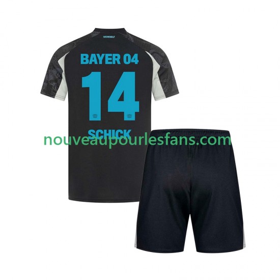 Maillot Bayer 04 Leverkusen Patrik Schick 14 Enfant Tenue 3ème 2024-2025 Manche Courte