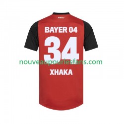 Maillot Bayer 04 Leverkusen XHAKA 34 Homme Tenue Domicile 2024-2025 Manche Courte