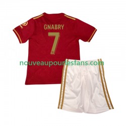 Maillot Bayern Munich 125th Anniversary Serge Gnabry 7 Red Enfant Tenue Domicile 2024-2025 Manche Courte