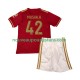 Maillot Bayern Munich Jamal Musiala 42 125th Anniversary Red Enfant Tenue Domicile 2024-2025 Manche Courte