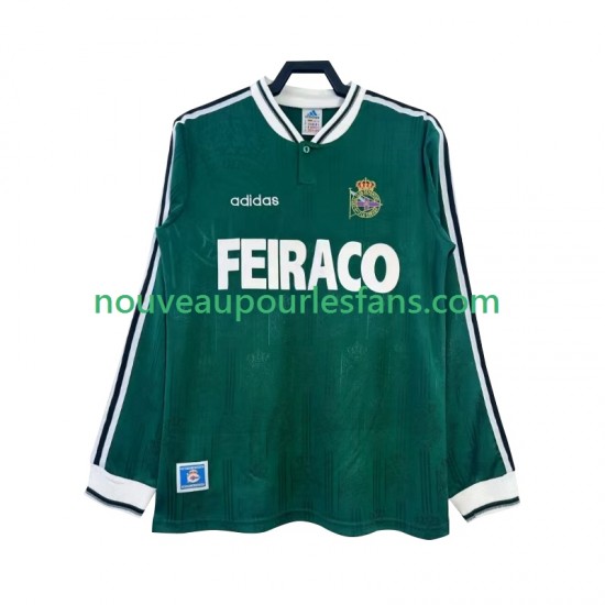 Maillot Deportivo de La Coruna Rétro Homme Tenue Extérieur 1999 Manche Longue