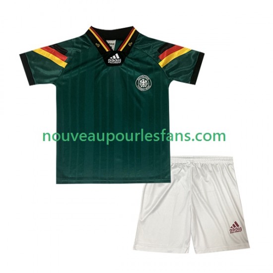 Maillot Allemagne 1992 Rétro Enfant Tenue Extérieur Manche Courte