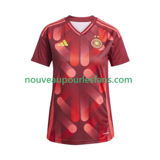Maillot Allemagne Femme Tenue Extérieur 2025 Manche Courte