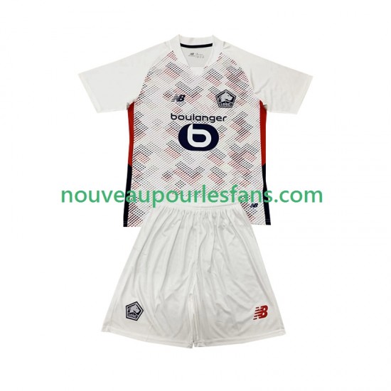Maillot OSC Lille Enfant Tenue Extérieur 2024-2025 Manche Courte