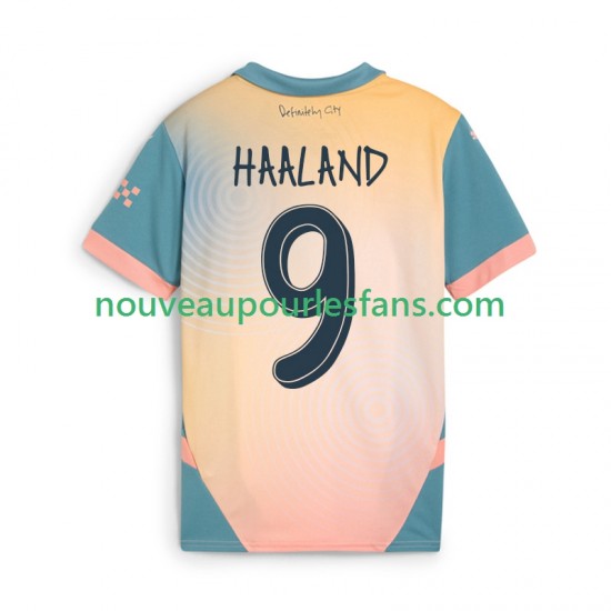 Maillot Manchester City Haaland 9 Homme Tenue 4ème 2024-2025 Manche Courte