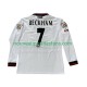 Maillot Manchester United Beckham 7 Rétro Homme Tenue Extérieur 1999 1998 Manche Longue