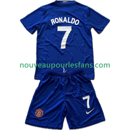 Maillot Manchester United Cristiano Ronaldo 7 2009 Rétro Enfant Tenue 3ème 2008 Manche Courte