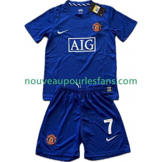 Maillot Manchester United Cristiano Ronaldo 7 2009 Rétro Enfant Tenue 3ème 2008 Manche Courte