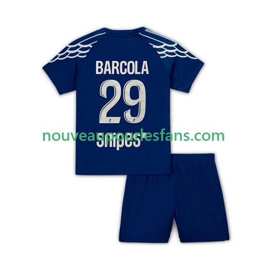 Maillot Paris Saint-Germain Bradley Barcola 29 Enfant Tenue 4ème 2024-2025 Manche Courte