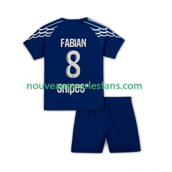 Maillot Paris Saint-Germain Fabian 8 Enfant Tenue 4ème 2024-2025 Manche Courte