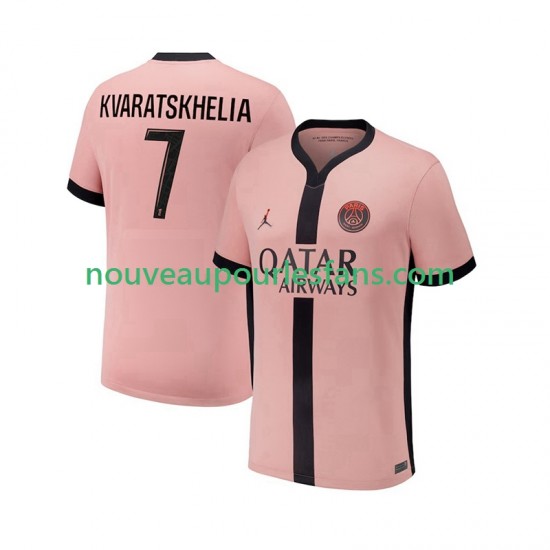 Maillot Paris Saint-Germain Khvicha Kvaratskhelia 7 Homme Tenue 3ème 2024-2025 Manche Courte