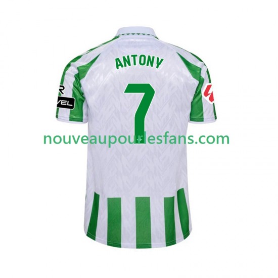 Maillot Real Betis ANTONY 7 Homme Tenue Domicile 2024-2025 Manche Courte