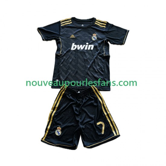 Maillot Real Madrid Cristiano Ronaldo 7 2012 Rétro Enfant Tenue Extérieur 2011 Manche Courte