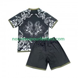 Maillot Real Madrid Versace Black Edition Enfant Tenue Domicile 2024-2025 Manche Courte