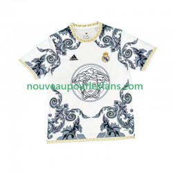 Maillot Real Madrid Versace White Edition Homme Tenue Domicile 2024-2025 Manche Courte