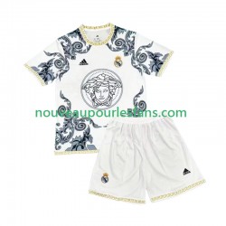 Maillot Real Madrid Versace White Edition Enfant Tenue Domicile 2024-2025 Manche Courte