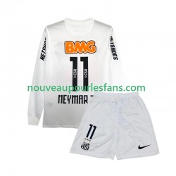 Maillot Santos FC Neymar JR 11 2012 Rétro Enfant Tenue Domicile 2011 Manche Longue