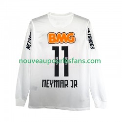 Maillot Santos FC Neymar JR 11 2012 Rétro Homme Tenue Domicile 2011 Manche Longue