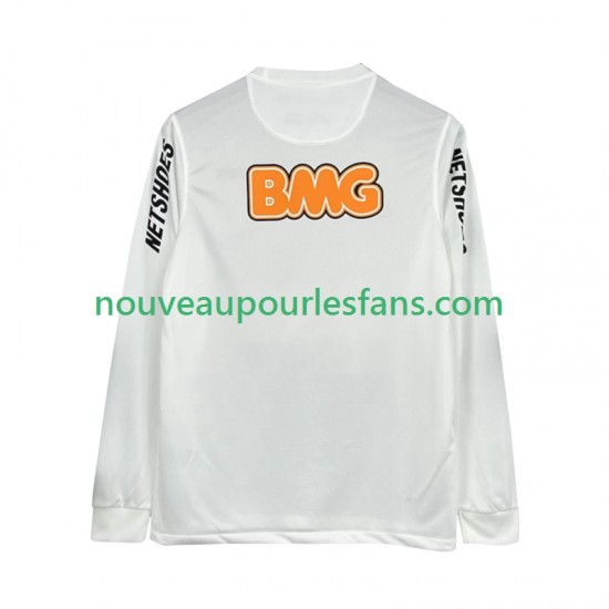 Maillot Santos FC 2012 Rétro Homme Tenue Domicile 2011 Manche Longue