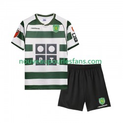 Maillot Sporting CP 2001 2003 Rétro Enfant Tenue Domicile Manche Courte