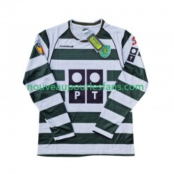 Maillot Sporting CP 2001 2003 Rétro Homme Tenue Domicile Manche Longue