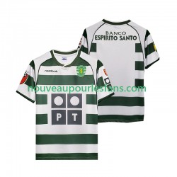 Maillot Sporting CP 2001 2003 Rétro Homme Tenue Domicile Manche Courte