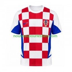 Maillot Croatie Rétro Homme Tenue Domicile 2002 Manche Courte