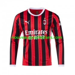 Maillot AC Milan Homme Tenue Domicile 2024-2025 Manche Longue