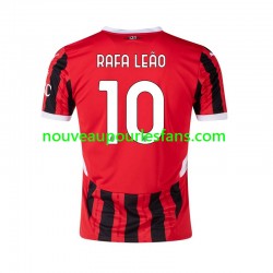 Maillot AC Milan RAFA LEAO 10 Homme Tenue Domicile 2024-2025 Manche Courte