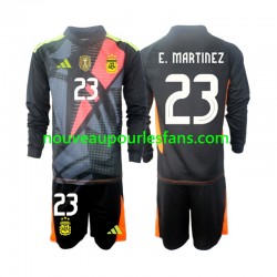 Maillot Argentine Emiliano Martinez 23 Gardien Enfant Tenue Domicile 2024 Manche Longue