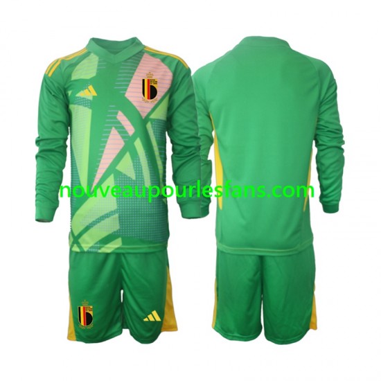 Maillot Belgique Gardien Enfant Tenue 3ème Euro 2024 Manche Longue