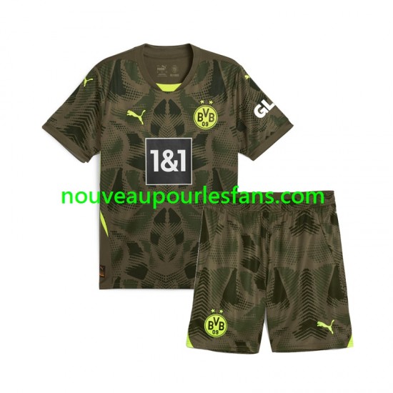 Maillot Borussia Dortmund Gardien Enfant Tenue Domicile 2024-2025 Manche Courte