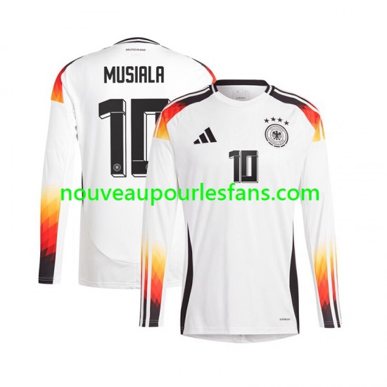 Maillot Allemagne Jamal Musiala 10 Homme Tenue Domicile Euro 2024 Manche Longue