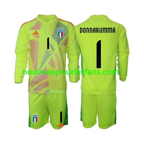 Maillot Italie Donnarumma 1 Gardien Enfant Tenue Domicile Euro 2024 Manche Longue