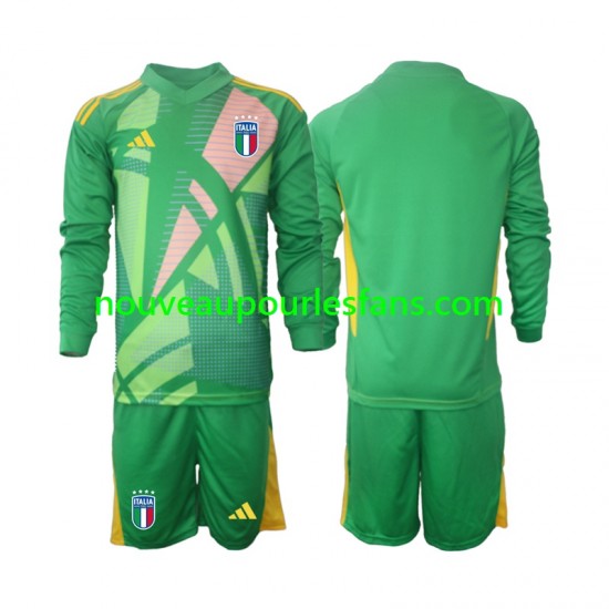 Maillot Italie Gardien Enfant Tenue Extérieur Euro 2024 Manche Longue