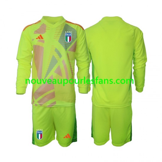 Maillot Italie Gardien Enfant Tenue Domicile Euro 2024 Manche Longue