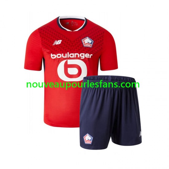Maillot OSC Lille Enfant Tenue Domicile 2024-2025 Manche Courte
