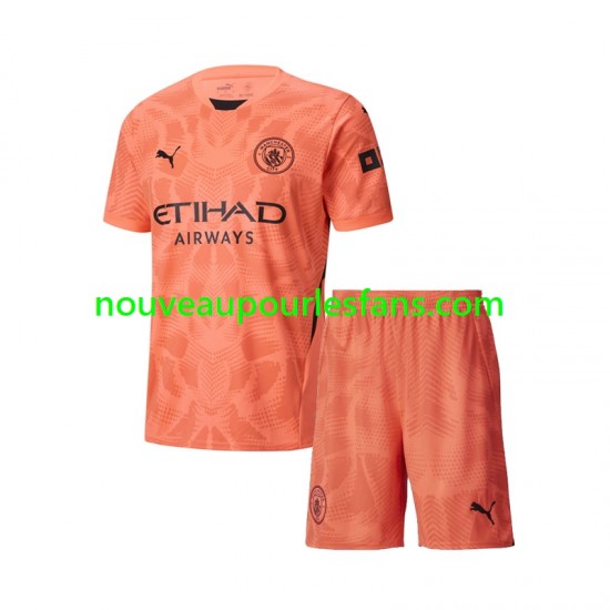 Maillot Manchester City Gardien Enfant Tenue Extérieur 2024-2025 Manche Courte