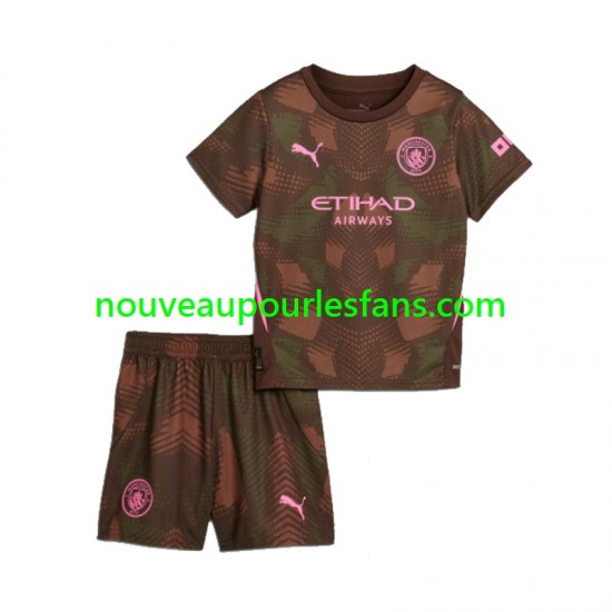Maillot Manchester City Gardien Enfant Tenue Domicile 2024-2025 Manche Courte