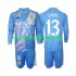 Maillot Real Madrid Andriy Lunin 13 Gardien Enfant Tenue Domicile 2024-2025 Manche Longue